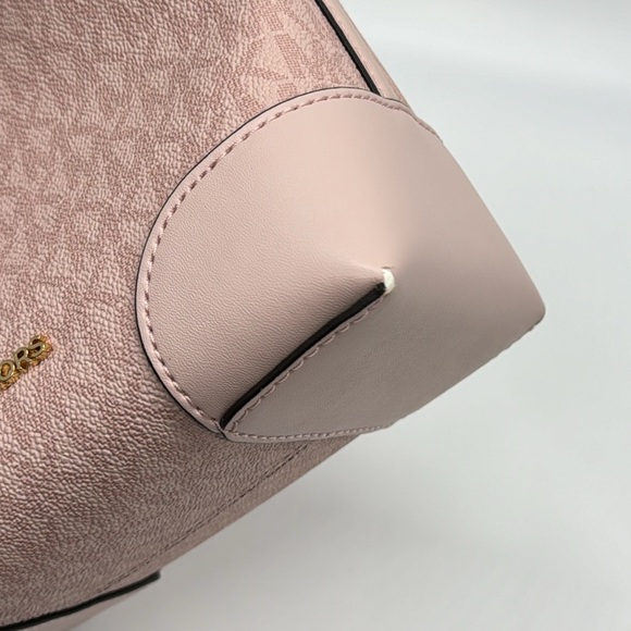 SOLD Michael Kors Mercer Small Bucket Bag Logo Drawstring Crossbody Blush Pink - Picture 8 of 8